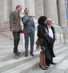 Stellan Skarsgård, Mathias Sanders, Isioma Laborde-Edozien and Colm Tóibín - New York Public Library